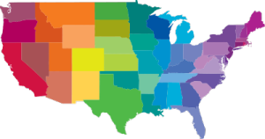 USA Color Map