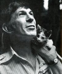 leonard nimoy and cat