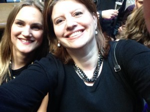 Helene från Bokglam och jag.