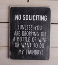 No solicitation sign
