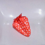 Origami strawberry