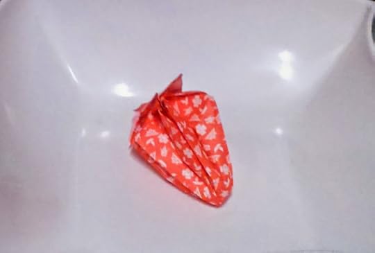 Origami strawberry
