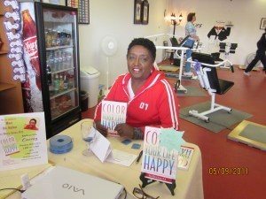 Book signing at Curves