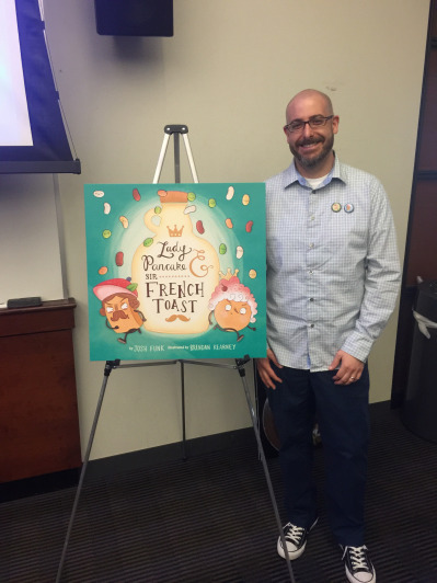 Josh Funk at Sterling Sales Conference with LADY PANCAKE & SIR FRENCH TOAST