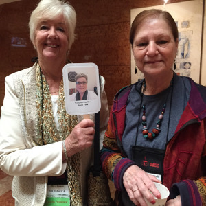 Jacki has a fan girl moment with Rhys Bowen and Dorthy Cannell!