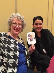 Jacki was honored to meet Cynthia Kuhn, Malice grant winner. Julie introduced them.