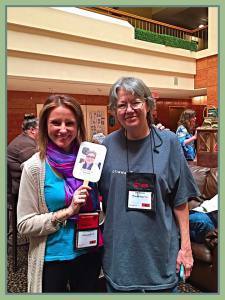 Jacki meets reader Jan Kurtz. 