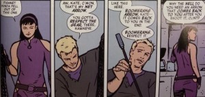 Hawkeye-Clint-Barton-Kate-Bishop-Trick-Arrows