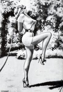 Show pony, art by John Willie