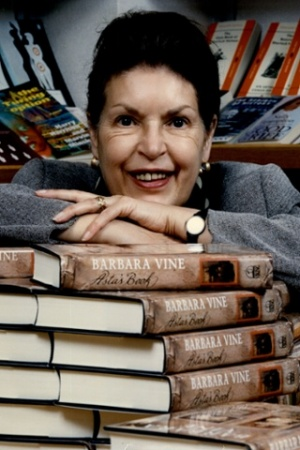 BARBARA VINE WITH BOOKS