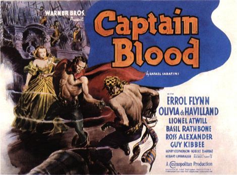 Alex-Raymond-Captain-Blood-Half-Sheet-Movie-Poster-Illustration-Original-Art-Warner-Bros.1935.-2