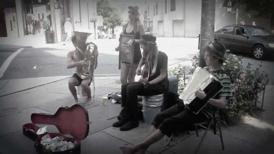 http://www.ashevillestreetmusic.com/ Carolina Catskins with Washboard Sadie busking Asheville Street Music Asheville, NC Check out their video here! https://www.youtube.com/watch?v=T0mxherHpxo