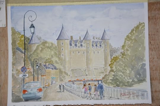 Painting of Josselin Castle, Britanny