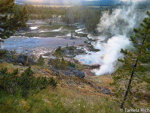 Always steamy at Yellowstone's giesers and hot springs