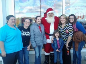 bmaids with santa