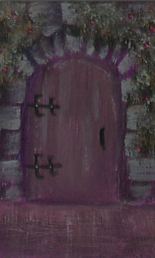 Doorway 2014-41 2.5x3.5 acrylic on bristol board Dawn Blair ��2014
