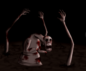 Creepy. Art by Gregzilla14 at Devianart