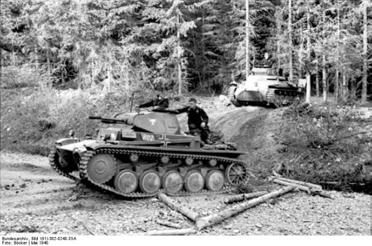 German tank in the Ardennes, Belgium, May 1940 (German Federal Archive)