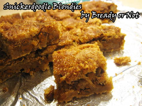 Snickerdoodle Blondies
