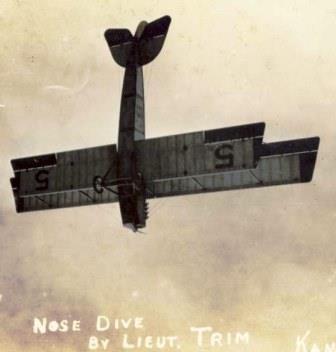 Slang: nose dive