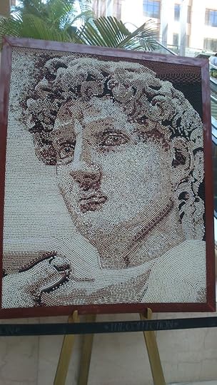 If I was not wrong, it was Michelangelo's David someone raped him on canvas Photographed by Vikram Roy © Copyright 2015 