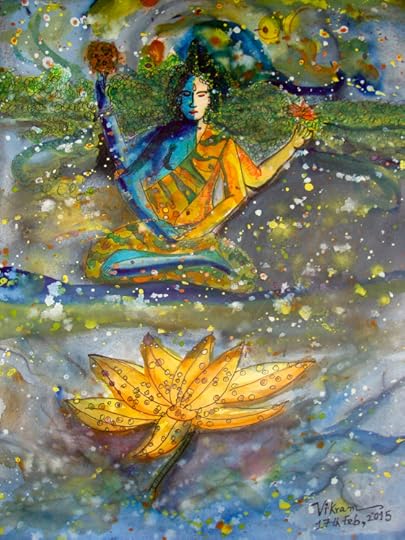 ‪#‎MahaShivaratri‬, A Painting by Vikram Roy © 2015