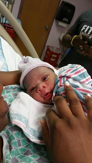 Beautiful baby Hayley. Seven pounds.  