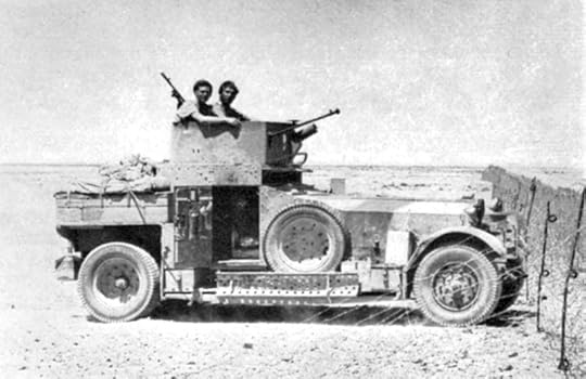 1924 Rolls-Royce Armoured Car with modified turret, in the Bardia area of the Western Desert, 1940