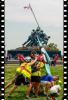 Planting Peace Flag at Iwo Jima - photo by Michael McPhearson