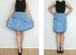 Blue Check Half Apron via Etsy