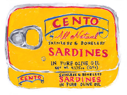 cento sardines by Jackie Clark Mancuso