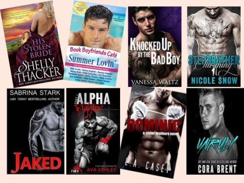 Hump Day books from Shelley Thacker, Mel Curtis, Vanessa Waltz, Nicole Snow, Sabrina Stark, Ava Ashley, L. A. Casey, and Cora Brent!