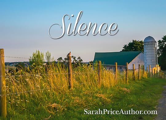 This word has many different meanings to different people, doesn't it? Some people love it...Silence is golden. Some people dislike it...Silence is deafening. But to me, silence has many facets. There are times where I treasure the quietness, the silence in my home.