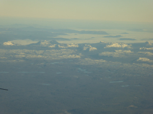 There's snow on those hills! 
