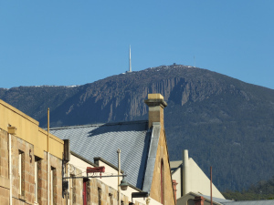 Mt Wellington from Salamanca market