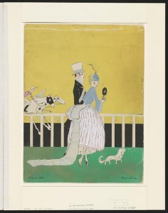 Couple at the races , by Ethel M'Clellan Plummer. 1916. Prints and Photographs Division.