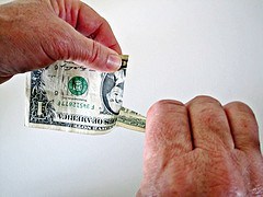 ripped us dollar photo