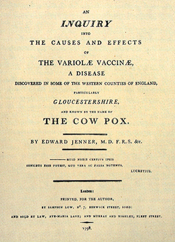 Edward Jenner Book CC-BY-2.0 via Wikimedia Commons