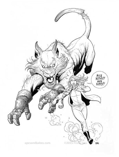 Frank Cho stretch goal art print for Gene Ha's Kickstarter Project MAE