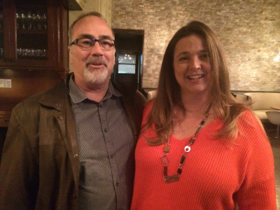 Roxanne with her guest, David.
