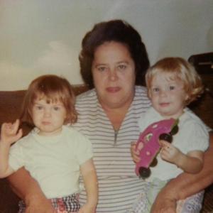 My beautiful Grandma with me and my cousin. I am the blondie with the pink car...I miss her every day.