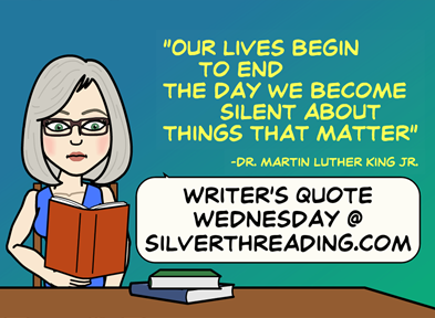 Writer's Quote Wednesday-Silver Threading-Vashti Q