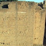 Walls near the site of the Ishtar Gate, Babylon today