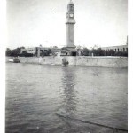'Tigris - Irak 1942r' - Tigris, Iraq 1942. The Qishla clock tower in Baghdad, the site of the headquarters of the Ottoman forces in Mesopotamia