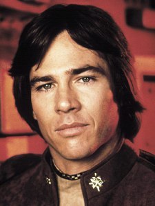 Richard Hatch as Captain Apollo in Battlestar Galactica