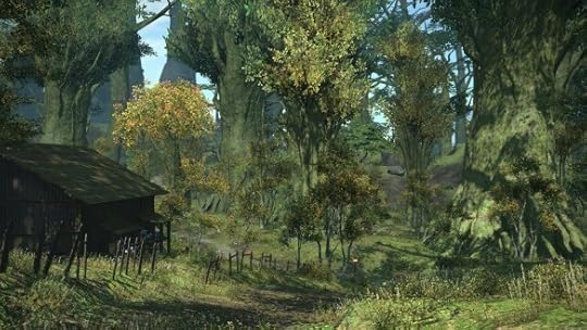 A forest vista in Final Fantasy XIV: A Realm Reborn