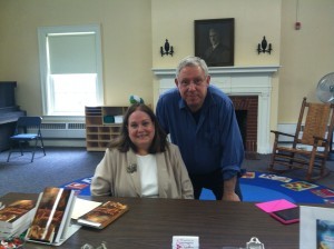 Author MJ Compton with her husband, 