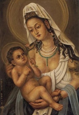 kuan yin and child