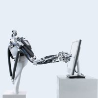 Airic robot aarm developed by Festo AG uses air muscles controlled by tiny piezo proportional valves, 2007. —Credit: Festo AG & Co. KG