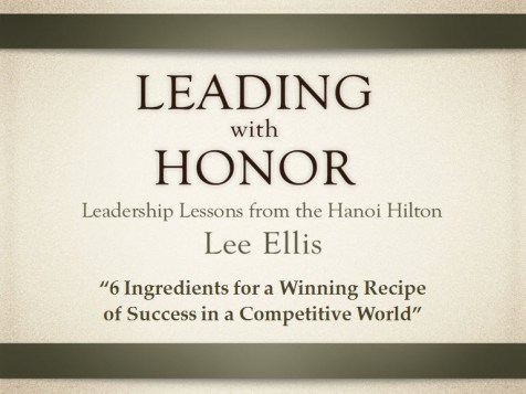 Leading with Honor Lee Ellis